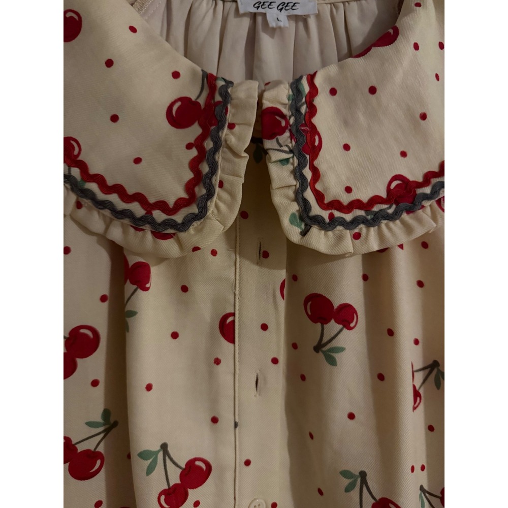 Cherry Cherries dress NWOT GEEGEE - Picture 2 of 7